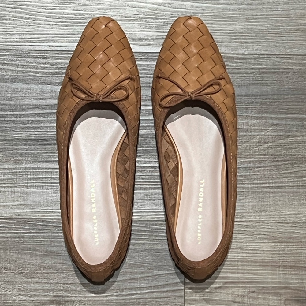 Loeffler Randall Landry Tan Woven Flats